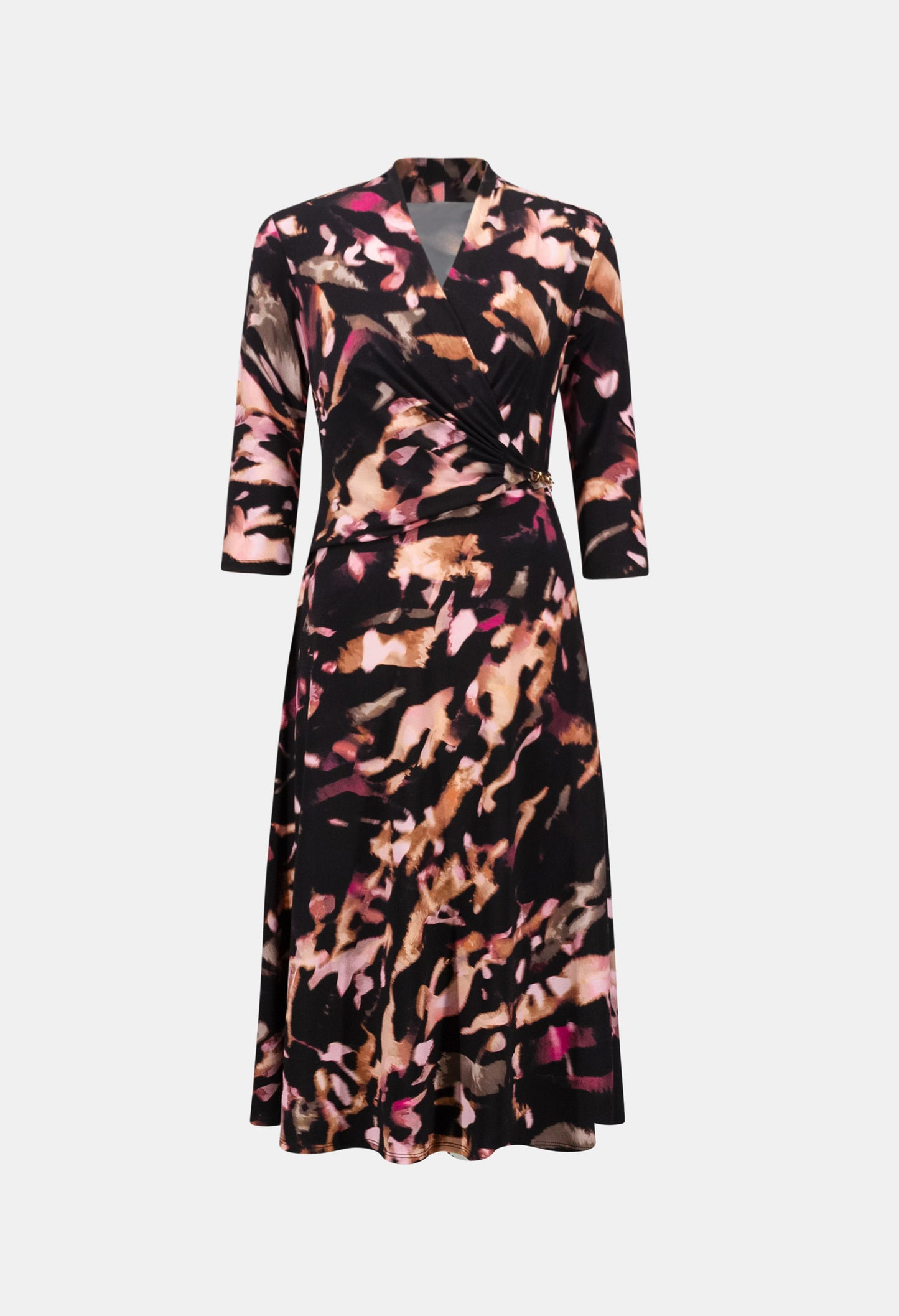 Knee-length Wrap Dress