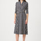 Knee-length Wrap Dress