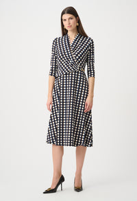Knee-length Wrap Dress