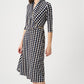 Knee-length Wrap Dress