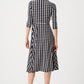 Knee-length Wrap Dress
