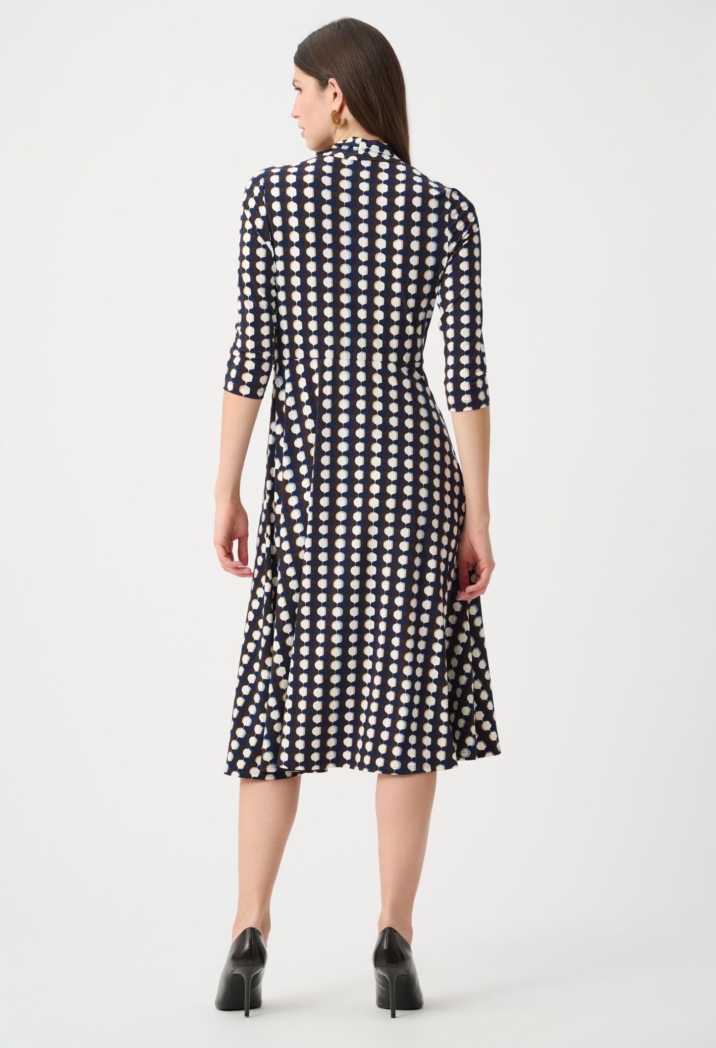 Knee-length Wrap Dress