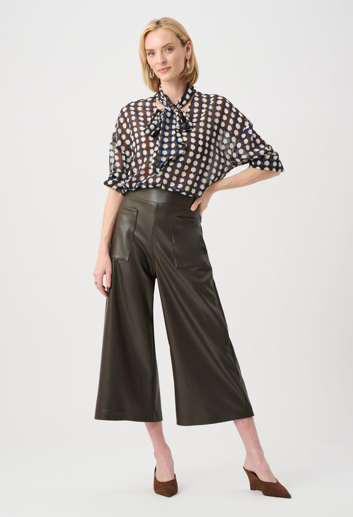 Cropped Wide-Leg Trousers