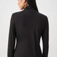Jersey Fitted Mock-Neck Top
