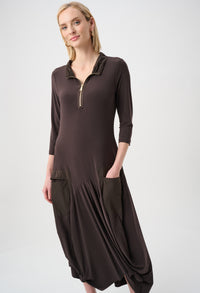 Casual A-line Dress With Pockets
