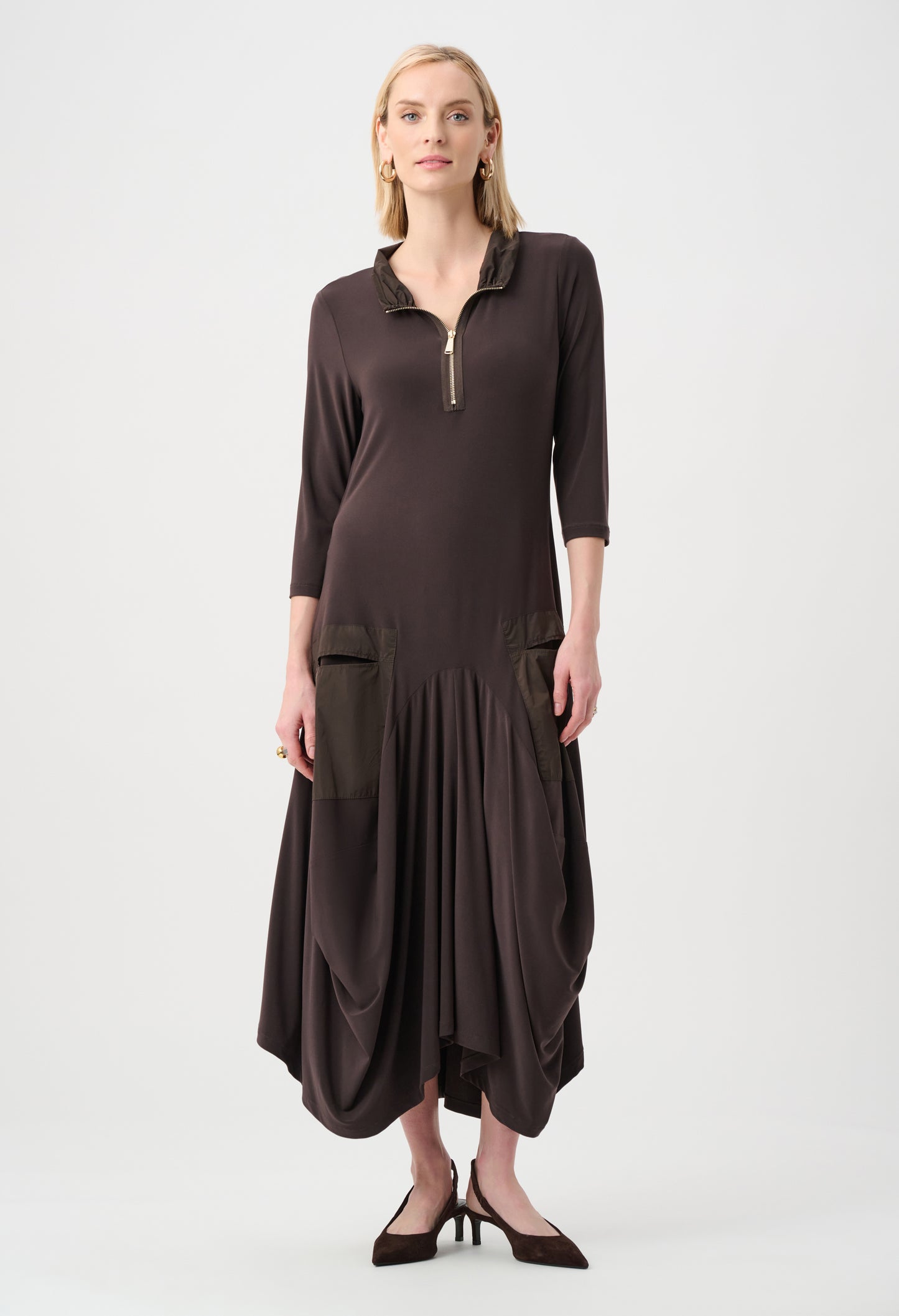 Casual A-line Dress With Pockets