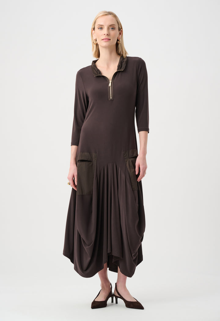 Casual A-line Dress With Pockets