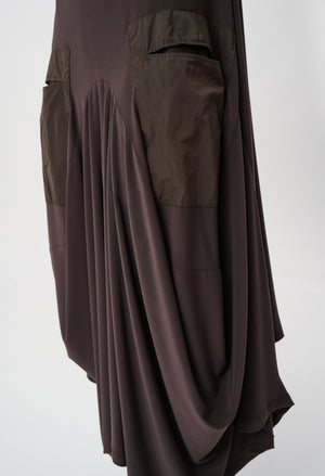 Casual A-line Dress With Pockets