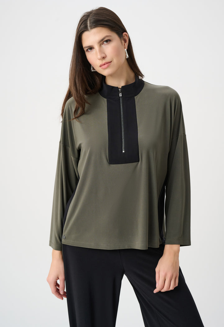 Zipper Closure Casual Jacket