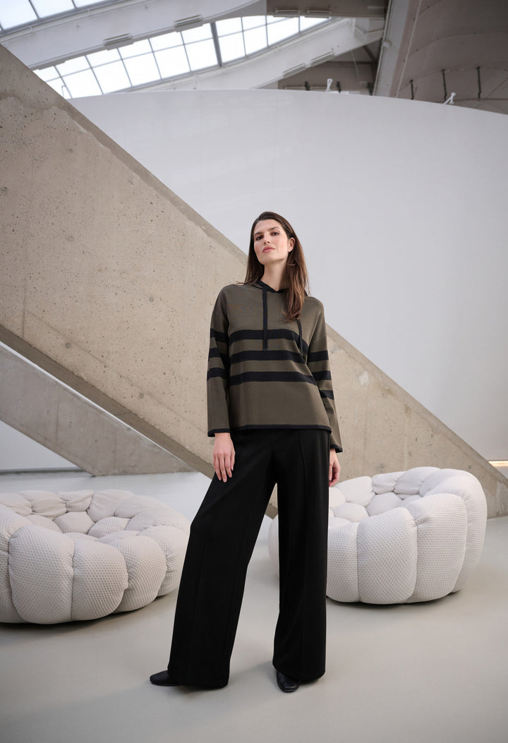Pleated High-waisted Trousers