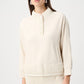 Scuba Jersey Funnel-neck Top