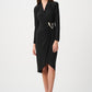 Knee-length Wrap Dress