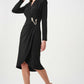 Knee-length Wrap Dress