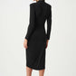 Knee-length Wrap Dress