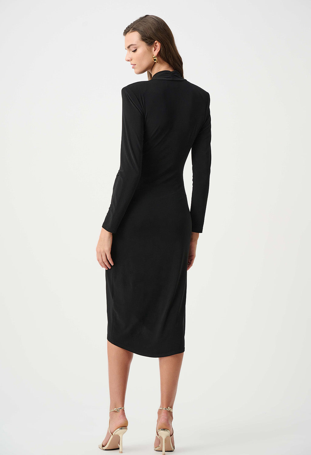 Knee-length Wrap Dress