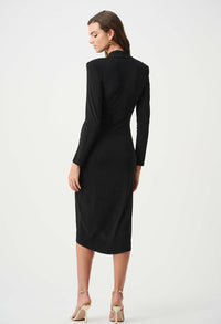 Knee-length Wrap Dress