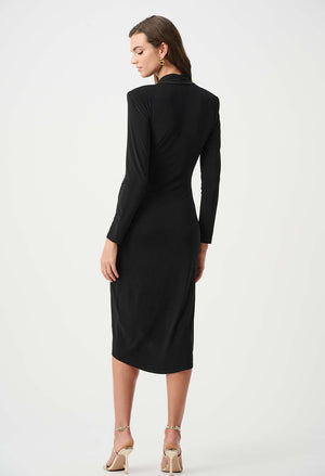 Knee-length Wrap Dress