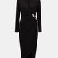 Knee-length Wrap Dress