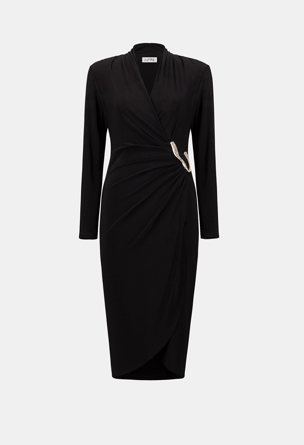 Knee-length Wrap Dress