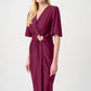 Knee-length Wrap Dress