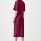 Knee-length Wrap Dress