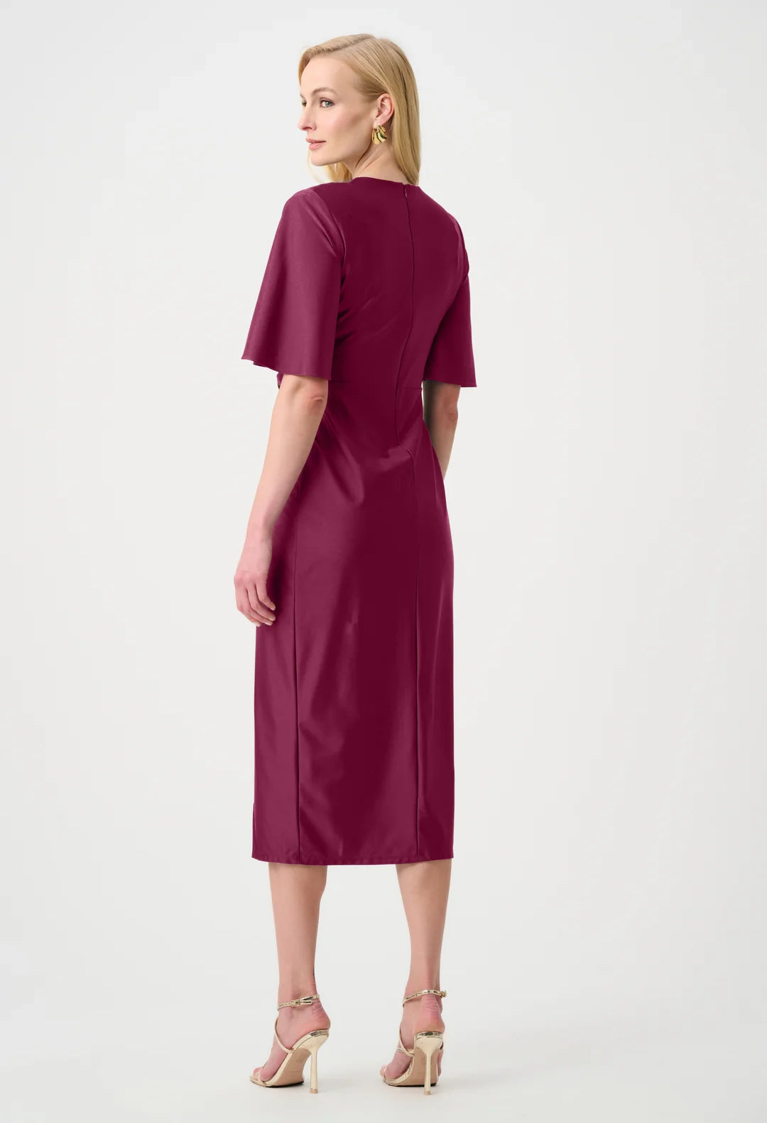 Knee-length Wrap Dress