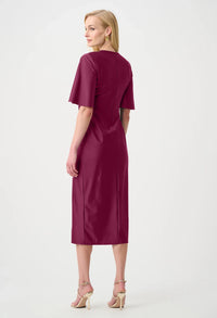 Knee-length Wrap Dress