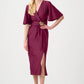 Knee-length Wrap Dress