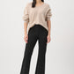 Mid-rise Flare Trousers