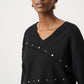 Embellished V-neck Pullover