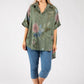 Floral Linen Look Blouse
