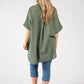 Floral Linen Look Blouse