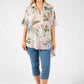 Floral Linen Look Blouse