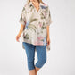 Floral Linen Look Blouse