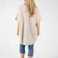 Floral Linen Look Blouse