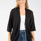 Fine Knit Open Cardigan