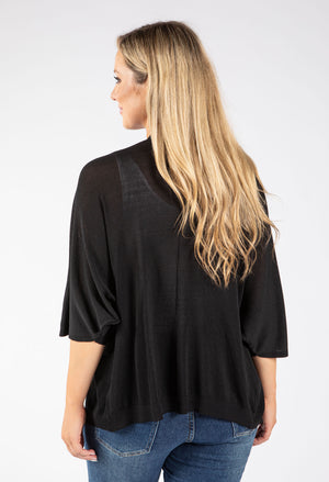 Fine Knit Open Cardigan