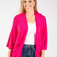 Fine Knit Open Cardigan