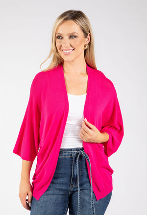 Fine Knit Open Cardigan