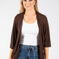 Fine Knit Open Cardigan