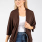 Fine Knit Open Cardigan