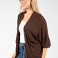 Fine Knit Open Cardigan