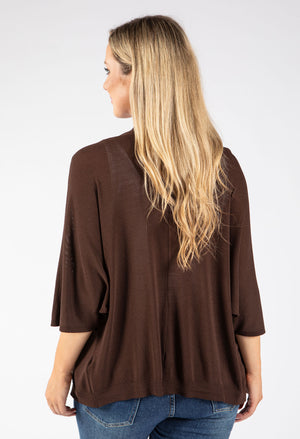 Fine Knit Open Cardigan