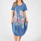 Balloon Hem Floral Dress