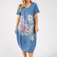 Balloon Hem Floral Dress