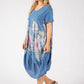 Balloon Hem Floral Dress