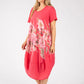 Balloon Hem Floral Dress