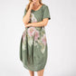 Balloon Hem Floral Dress