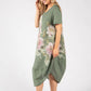 Balloon Hem Floral Dress