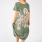 Balloon Hem Floral Dress